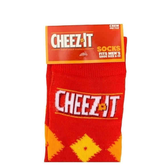 Cheez-It Socks | NWT Crew Socks | Size Men's 6-12 - Picture 4 of 6